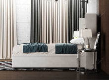 Load image into Gallery viewer, The Bordered Wingback Ottoman