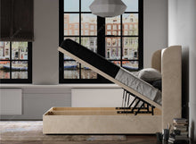 Load image into Gallery viewer, The Canvas Wingback Ottoman