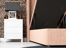Load image into Gallery viewer, The Three Panel Wingback Ottoman