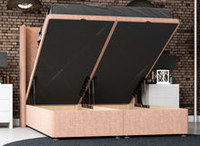 Load image into Gallery viewer, The Three Panel Wingback Ottoman