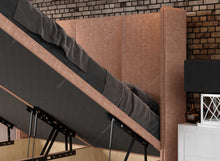 Load image into Gallery viewer, The Three Panel Wingback Ottoman