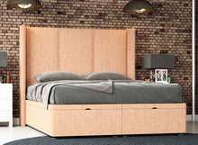 Load image into Gallery viewer, The Three Panel Wingback Ottoman