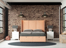 Load image into Gallery viewer, The Three Panel Wingback Ottoman