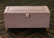 Load image into Gallery viewer, The Bordered Ottoman Storage