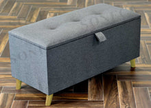Load image into Gallery viewer, The Modern Curve Ottoman Storage